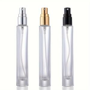 16 x 0.34 oz / ml 투명 두꺼운 유리 실린더 향수병 프레스형 휴대용 가능한 미니