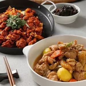 [신세계라이브쇼핑][새담] 춘천직송 순살 춘천닭갈비 500g x 2팩 + 간장닭갈비 500g x 1팩