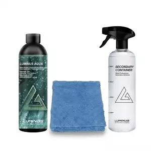 루미너스 아쿠아 습식원액 세정제 3종세트(아쿠아원액500mL+버핑타월B+소분용기 트리거캡)