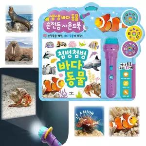시온티앤지 애플비 첨벙첨벙 바다동물 생생바다동물 손전등사운드북