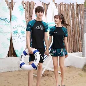 수영복 휴양지 비치웨어 해변 커플 허니문 신혼여행 시밀러룩 커플수영복