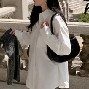 캐주얼 심플 여자 여성 오버핏 와이셔츠 루즈핏 셔츠