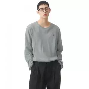 [폴로 랄프 로렌]POLO RALPH LAUREN 5%리퀴트 코튼 롱슬리브 크루넥 슬립 티셔츠 - 그레이 MAPOSLP0N320...