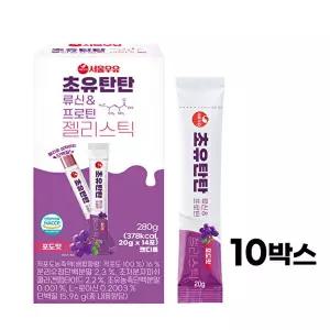 [서울우유]서울우유 초유탄탄 류신 프로틴 젤리스틱 14p x10개