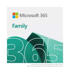 Microsoft 365 Family 가정용 6인사용 1년 라이선스 ESD 마이크로소프트 365 패밀리