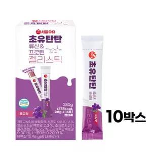 [서울우유] 초유탄탄 류신 프로틴 젤리스틱 14p x10개