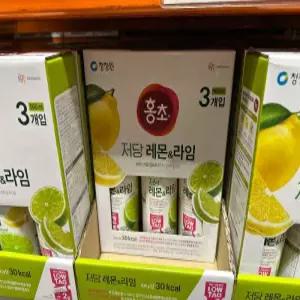 청정원 저당홍초 레몬 앤 라임 900ml 3개
