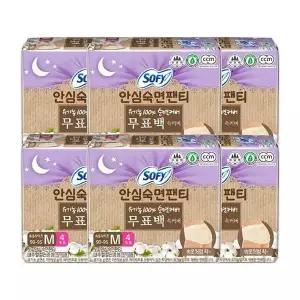 [셀러허브]쏘피 유기농 무표백 안심숙면팬티 4개 x 6팩 중형 (S29305175)