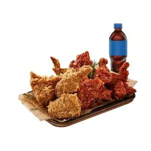 (호치킨) 크리스피반/양념반 + 콜라500ml