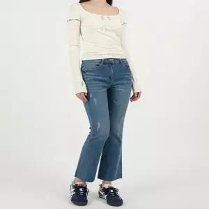 셀럽하우스 여성 심플 스판 빈티지워싱 부츠컷 데님팬츠 청바지