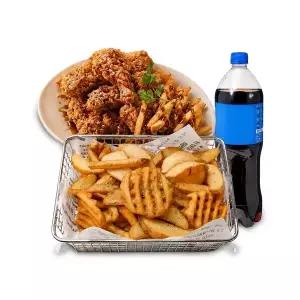 (오태식해바라기) 마늘간장치킨+모듬감자+콜라