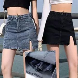 셀럽하우스 속바지 청치마 데일리 데님 스커트 짧은 여름