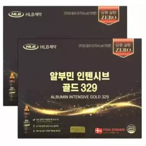프리미엄 당제로 HLB제약 인텐시브 골드 329 액상 마시는 난백 알부민 30병 2박스