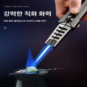 토치형 라이터 고화력 터보 라이타 용접 바비큐 캠핑 터보라이타 TH838-오렌지 단품