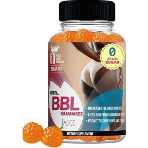 여성용 BBL 구미 부티 & 엉덩이 체중 증가기 - 곡선 및 성장을 위한 블렌드 천연 증가 제로 슈가, , 복숭아 맛 60 카운트