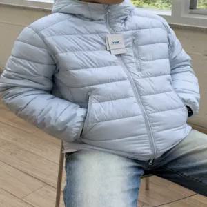 [루플릭]남여공용 페이크다운 후드 경량패딩