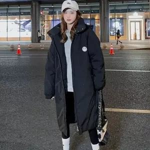 데일리 캐주얼 하이넥 후드 롱 패딩 점퍼 여성가디건 여성가죽자켓 (W9A752C)