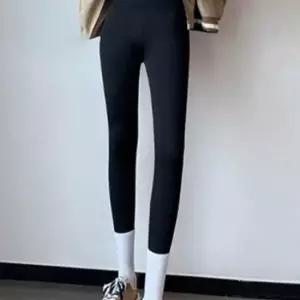 슬림핏 스타일 기모 여성용 데일리 퍼플안감 벨벳 퍼 레깅스