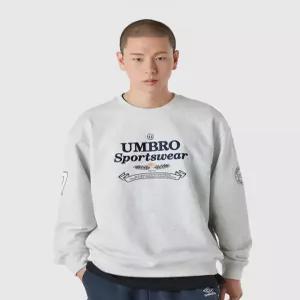 엄브로 UQ111CFS21_OMG0 맨투맨 스웨트 추천 HBL 브리티시 캐주얼 라이트 그레이
