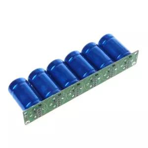 27V 500F 커패시터 패러드 35X60mm 보호 보드가 장착된 슈퍼 6V 23x35x6cm 일반 오리피스 세트(6개)를 통해