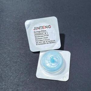 50개/묶음 0.22um/0.45um 실험실용 멸균 밀리포어 주사기 필터 나일론 PES PTFE 멤브레인 화학 장비