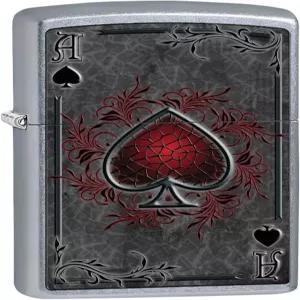 Zippo 라이터 에이스 오브 스페이드스트리트 크롬 79476