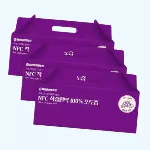 참앤들황토농원 국산 상주 NFC 착즙원액 포도즙 30포 3개 100ml x 4935276