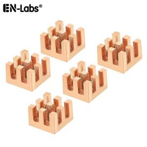 구리 방열판 6x6mm/7x7mm/8x8mm 메모리용 2W/mK 열 접착 테이프 방열판 IC 칩셋 냉각 라디에이터 - 5개