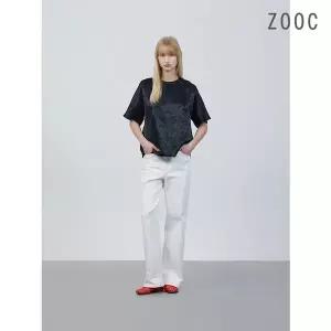 ZOOC 크링클 라운드 블라우스 BK_Z252MSC010 386374