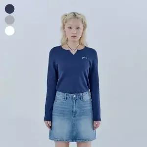 [게스]진 반팔티 라운드넥 여성 가슴 로고 긴팔 티셔츠 OQ1K5444 LE1221094358