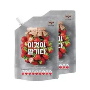 아임요 이것이 딸기다 1kg 2개 세트 라떼 스무디 에이드 토핑