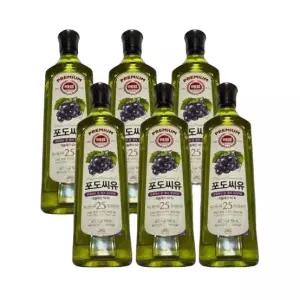 사조해표 포도씨유 900ml x 6개