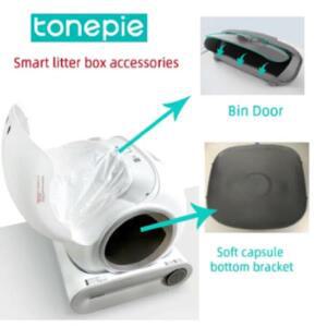 Tonepie 자동 고양이 쓰레기 상자 액세서리 배플 모래 배리어 빈 도어 패드 스마트 트레이 Accessori