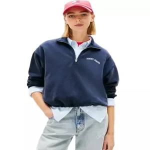 매장정품 TOMMY JEANS 타미진스 여성 바시티 하프집업 스웨트 셔츠 T32G1TTO30TWT1 1833359