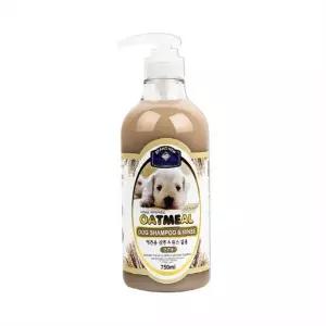 뉴벨버드 저자극 강아지샴푸 린스 피부냄새제거 독샤워 민감피부(오트밀), 750ml, 1개
