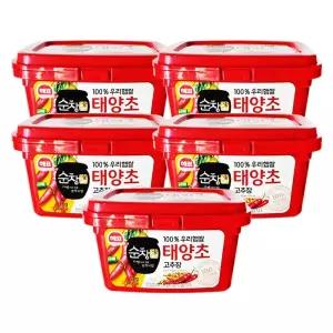 해표 순창 궁 100% 우리햅쌀 태양초 고추장 1kg x 5개