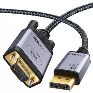 코드웨이 DP to VGA (RGB) 케이블 (1m/1.5m/2m/3m/5m)