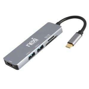 C타입 허브 4K HDMI케이블 USB3.0 TF SD카드리더기  멀티분배기 노트북 모니터