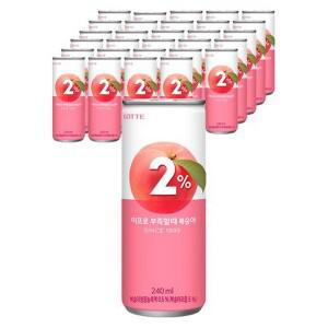 2프로 부족할때 복숭아 (240ml*30ea)