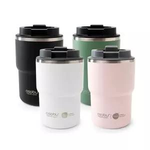 [보리보리/아소부]아소부 세라믹 코팅 이중 진공 스텐 퓨라믹 커피익스프레스 텀블러 360ml