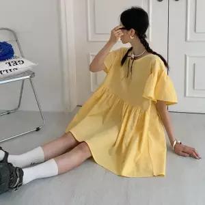 [하프클럽/]여자 프릴 SS 귀여운 잔주름 박스핏 미니원피스