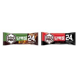[오리온] 닥터유 프로 단백질바 70g 3개 + 프로 단백질바 크런치 70g 3개 (총6개)