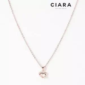[하프클럽/]CIARA 14K Ghedi 두에 하트 큐트캐럿 목걸이(GoldPlated)