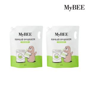 마이비 순한 유아유연제 리필(2100ml)x2개_프레쉬올리브향