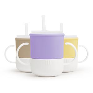 모니 실리콘 아기컵 양손 멀티 빨대컵 250ml 3종 세트