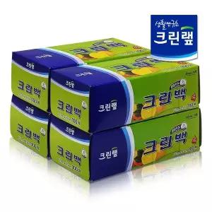 [NS홈쇼핑]크린랩 크린백 위생팩 17cmX25cm 소형 100매 4개입[35090501]