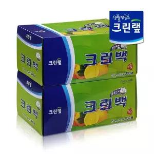 [NS홈쇼핑]크린랩 크린백 위생팩 25cmX35cm 중형 300매 2개입[35090497]