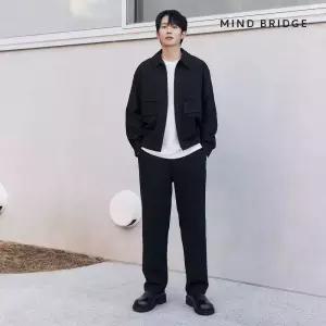 마인드브릿지 [COUTURE]릴랙스핏조직변형풀밴딩팬츠
