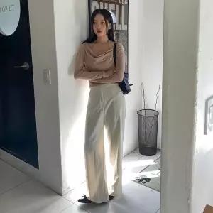 [하프클럽/]여성 셋업룩 정장바지 히든버튼 팬츠