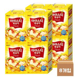 담터)아이스티(복숭아/80T)-박스(8개입)